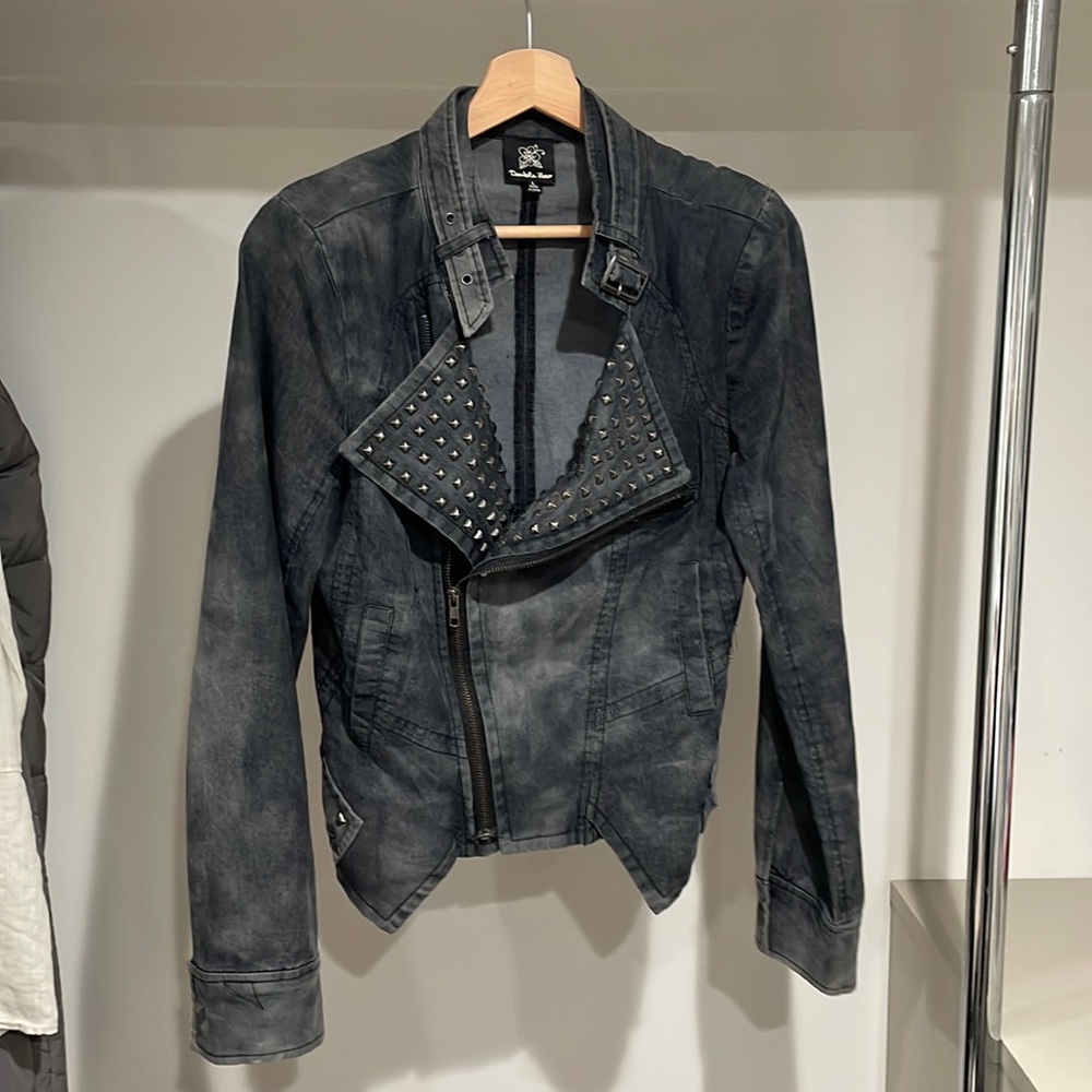 Grey studded jacket